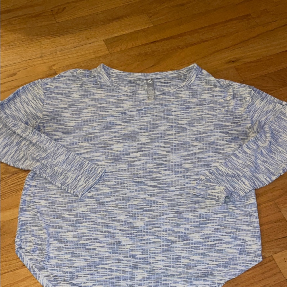 Lou & Grey Blue Patterned Long Sleeve Top